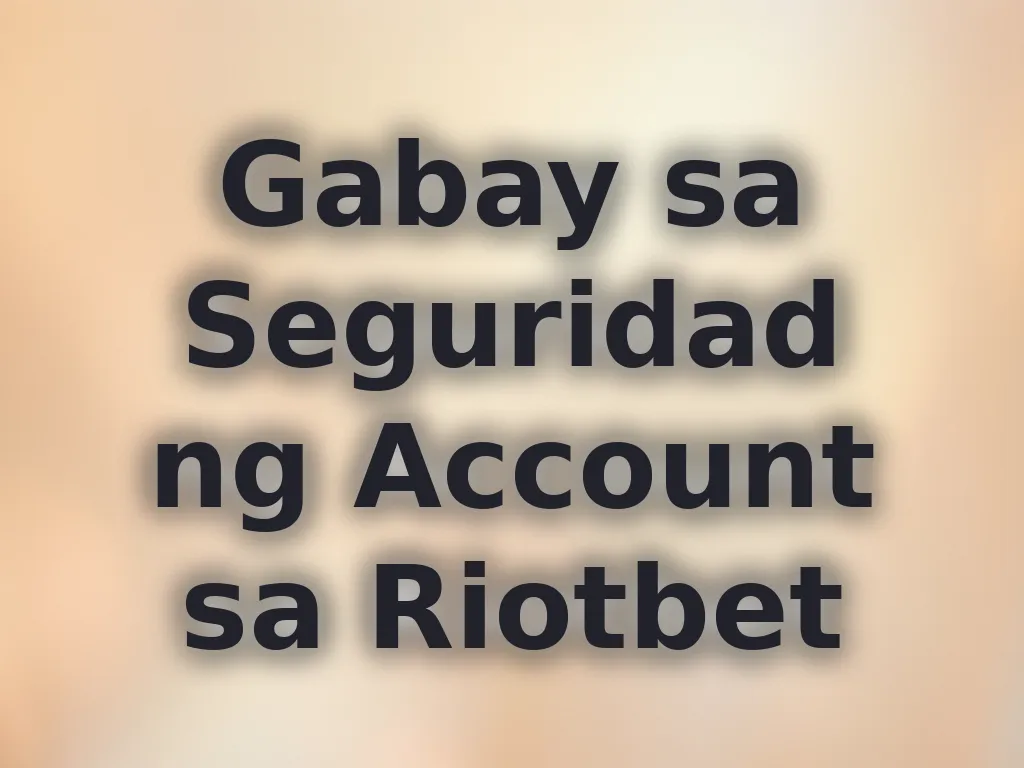 Seguridad ng account