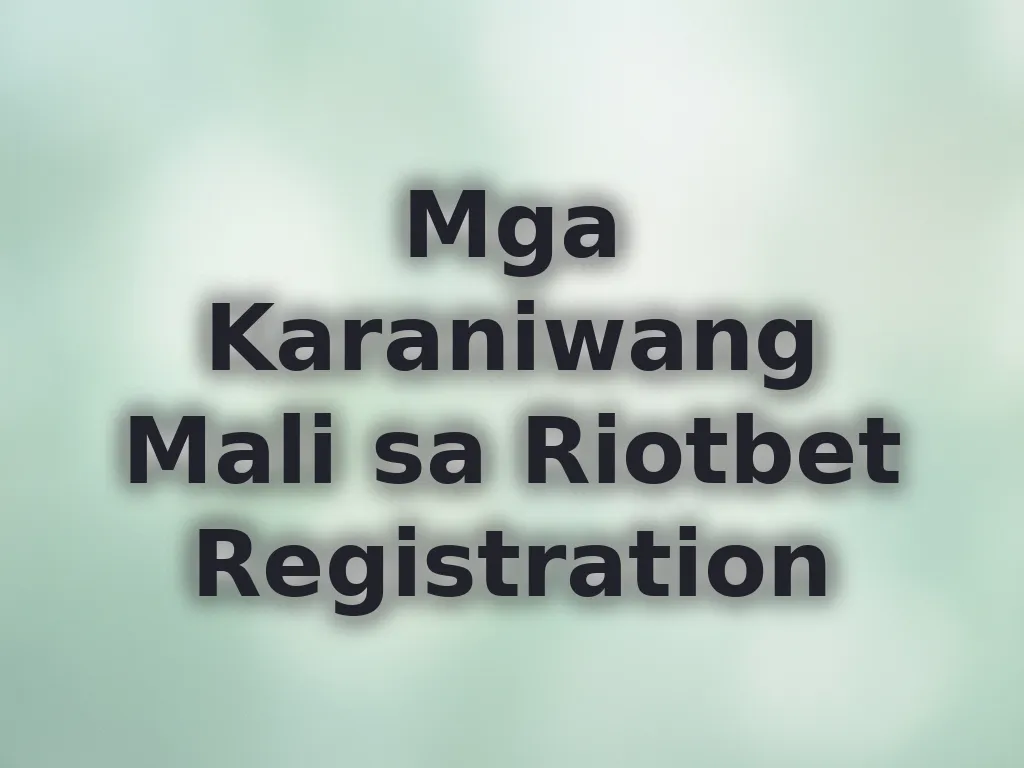 Mali sa registration